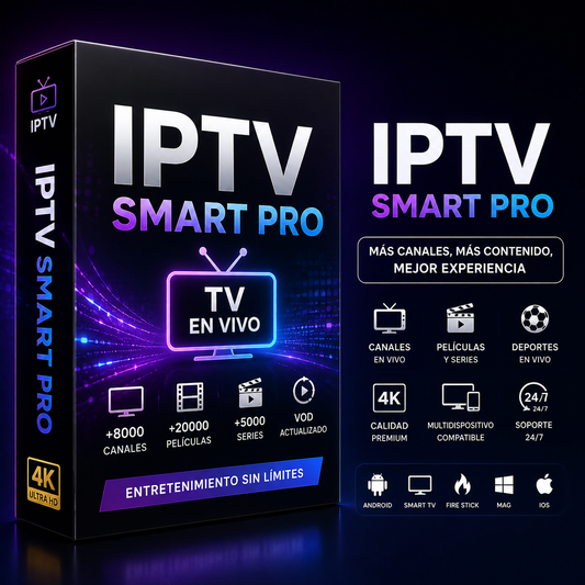 ✨ IPTV Smart Pro x 1 mes